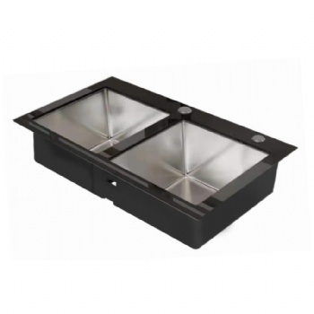 Tempered Glass Edge Stainless Sinks