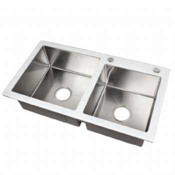 Tempered Glass Edge Stainless Sinks